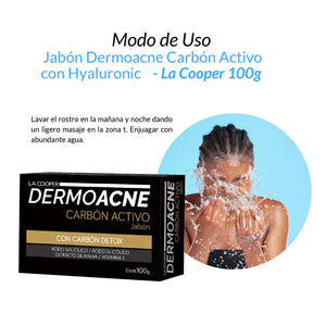 Jabon Carbon Activo Hyaluronic La Cooper