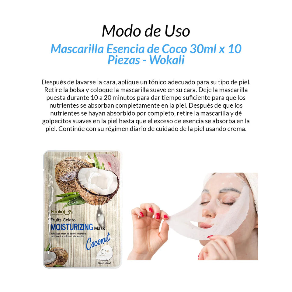 Mascarilla Esencia De Coco 30ml